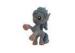 Realistic Unique Plastic Pony Toys Customized With Black Alarming Posture