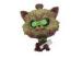 Environment Plastic Small Dog Figurines Unique Brown With Bun Hair