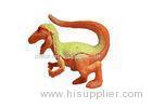 Environmental Small Plastic Dinosaur Toys Vivid Color Strong Body With Curved Tail