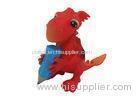 2.5 Inch Soft Cool Plastic Dinosaur Toys Big Mouth Cartoon Design For Kids Playing