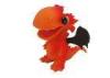 Orange Funny Realistic Plastic Dinosaur Toys Hard Strong Wing For Kids Gift