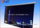 Manual Ceiling Mount Projection Projector Screen With Self Locking 84 Inch