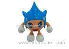 Plastic Young Cartoon Small Action Figures Interchangeable Head Design 5 - 6 cm Height