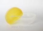 4.5cm Children Plastic Vending Capsules Transparent Yellow Easter Egg