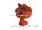 Small Non - Toxic Plastic Miniature Toys Orange Angry Cat Design BSCI Approval