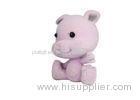 Children Miniature Stuffed Pig Toy Fun Pink Cartoon Design For Eggshell