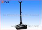 Black Retractable LCD Projector Ceiling Mount Kit for School Auditorium