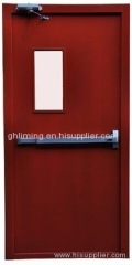 FM WH UL listed steel metal fire rated proof door with glass louver