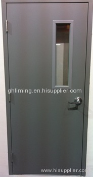 UL listed steel fire rated door with panic bar