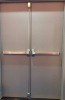 FM WH UL listed swing open double door with panic bar narrow glass