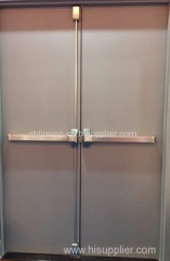 FM WH UL listed steel metal fire rated proof door with glass louver