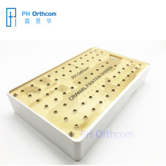 PTEF Autoclavable Plastic Sterile Box for Maxillofacial Plates and Screws PPSU Box Cover