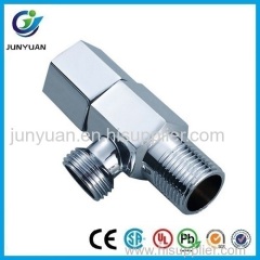 Hexagon chrome plated brass angle valve