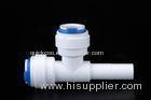 Reverse Osmosis Parts White Stem Run Casting 1 4 Inch Tee Fitting