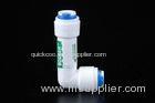 White RO Membrane Shell Check Valve Adapter Elbow Leakage Proof In Pipe Line