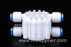 White Reverse Osmosis Parts Auto Four Way Plastic Shut Off Valve