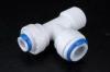 Plastic Quick Connect Fitting 1/4 Male Thread Quick Connect Tee Pipe Fittings