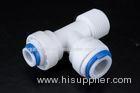 Plastic Quick Connect Fitting 1/4 Male Thread Quick Connect Tee Pipe Fittings