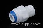 White Quick Connect Male Adapter No Leakage RO Water Purifier Components