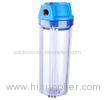 Transparent Household Cartridge Filter Housing 10 Inch With Brass Connector