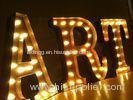 Customized Illuminated Metal Marquee Letter Lights For Holiday Decoration