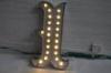 Outdoor Decorative LED Vintage Metal Letters With Lights For Party Waterproof