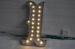 Outdoor Decorative LED Vintage Metal Letters With Lights For Party Waterproof