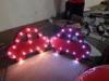 Various Shape LED Letter Lights / Illuminated Sign Letters Battery Operated