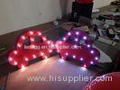 Various Shape LED Letter Lights / Illuminated Sign Letters Battery Operated