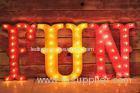 Vintage LED Marquee Letter Lights For Kids Room Home Decor Metal Material