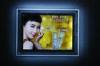 Indoor Slim Crystal Light Box Photo Frame / LED Acrylic Light Box Display