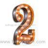 Circus Style LED Marquee Letters And Numbers Vintage Light Up Signs 12'' / 9''