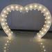 Romantic Wedding Decorations Marquee Letter Lights Heart Shape Freestanding