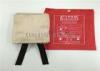 Flame Resistant Emergency Fire Blanket Moisture Proof Satin / Plain / Twill Weaving