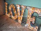 Custom LED Lighted Love Letters Vintage Movie Marquee Letters 17" / 43cm