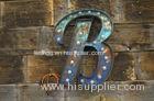 Large 20" Silver Galvanized Marquee Letter Lights for Christmas / Wedding Decoration