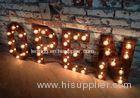 Vintage LED Wedding Marquee Letters Retro Illuminated Signs For Decoration