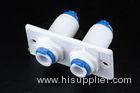 Water Filter Parts Plastic Quick Connect Male Adapter Double Bulk Head