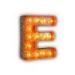 Colorful 12 Inch LED Vintage Letter Lights Alphabet Letter E Sign Customized