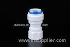 RO Filter Parts 1 4 Female Quick Connect Fittings White Body With Blue Locking Clip