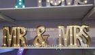 Golden LED Wedding Letter Lights For MR & MRS With 30cm Height Free Standing