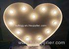 Heart Shape Marquee LED Wedding Letter Lights With Long Life LED Light Bulbs