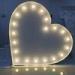 Free Standing LED Light Up Letters Illuminated Marquee Letters 9 inch Heart Shape