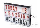 Wedding Decoration Cinema Board Light Box With Changeable Letters / Symbols / Numbers