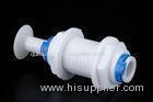 Blue Lock Quickly Fitting Adapter RO Water Purifier Spare Parts Plastic Bulkhead Fitting Drug Resist