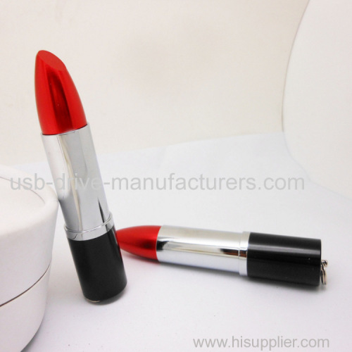 customized USB disk lipstick design from China factory of USB drives