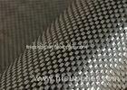 3K / 6K / 12K Carbon Fiber Fireproof Fiberglass Fabric High Modulus Black Color