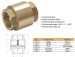 Brass non return check valve