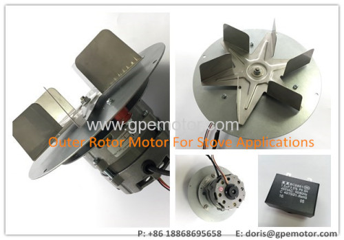 IP44 AC Hot Air Exhaust Radial Fan Blower With Internal External Rotor Motor For Pellet Stove Boiler Heater