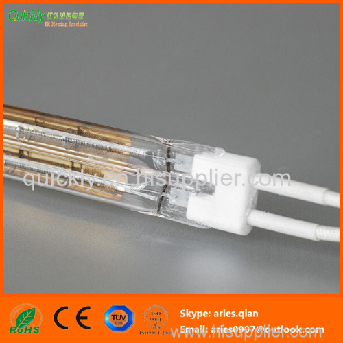 Shortwave double infrared heater lamp